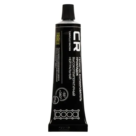 CARVILLE RACING Герметик высокотемпературный нейтральный, черный, туба, 85г
