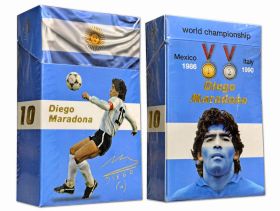 Сигаретная пачка - Диего Марадона. Вариант 2 (фольга+лак) Msh Oz