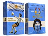 Сигаретная пачка - Диего Марадона. Вариант 2 (фольга+лак) Msh Oz