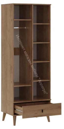 Шкаф 2-х дверный Омега 3 с зеркалом и ящиком