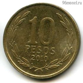 Чили 10 песо 2016