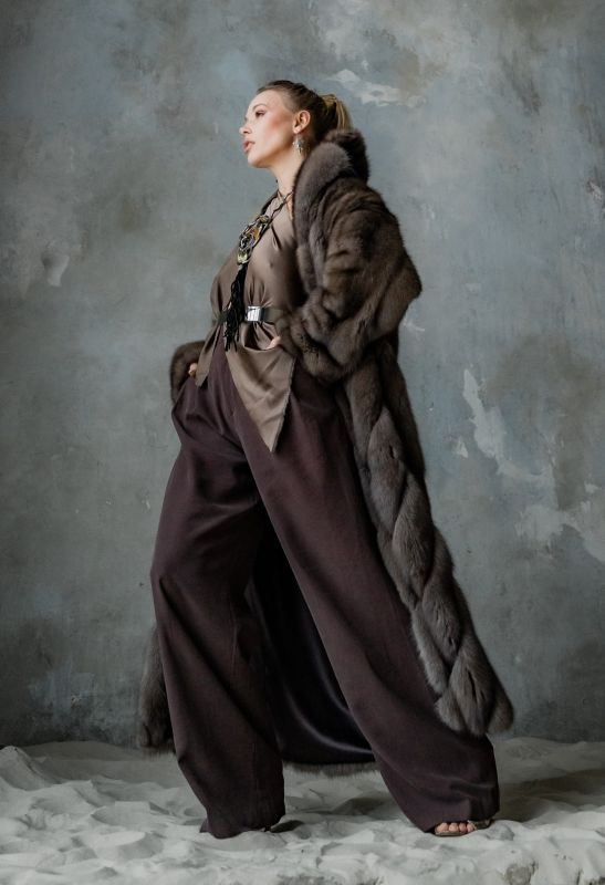 Шуба из соболя баргузинского