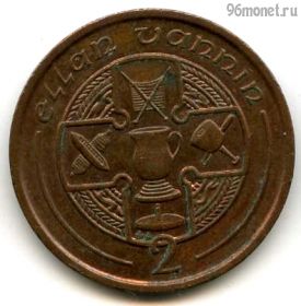 Остров Мэн 2 пенса 1989 AA