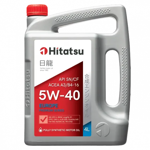 Hitatsu Europe Premium Series 5W-40, 4л
