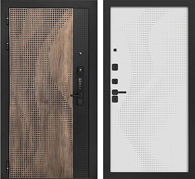 Металлическая Дверь Verda LUKSE 505 Шведская Вишня-Белый Софт,2050*860 2050*960 мм / Верда