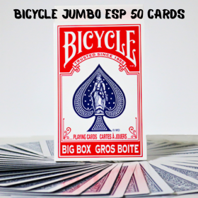 Bicycle Jumbo ESP 50 Cards Blue (10 of each Square, Wavy Lines, Star, Circle and Cross) by Murphy's Magic