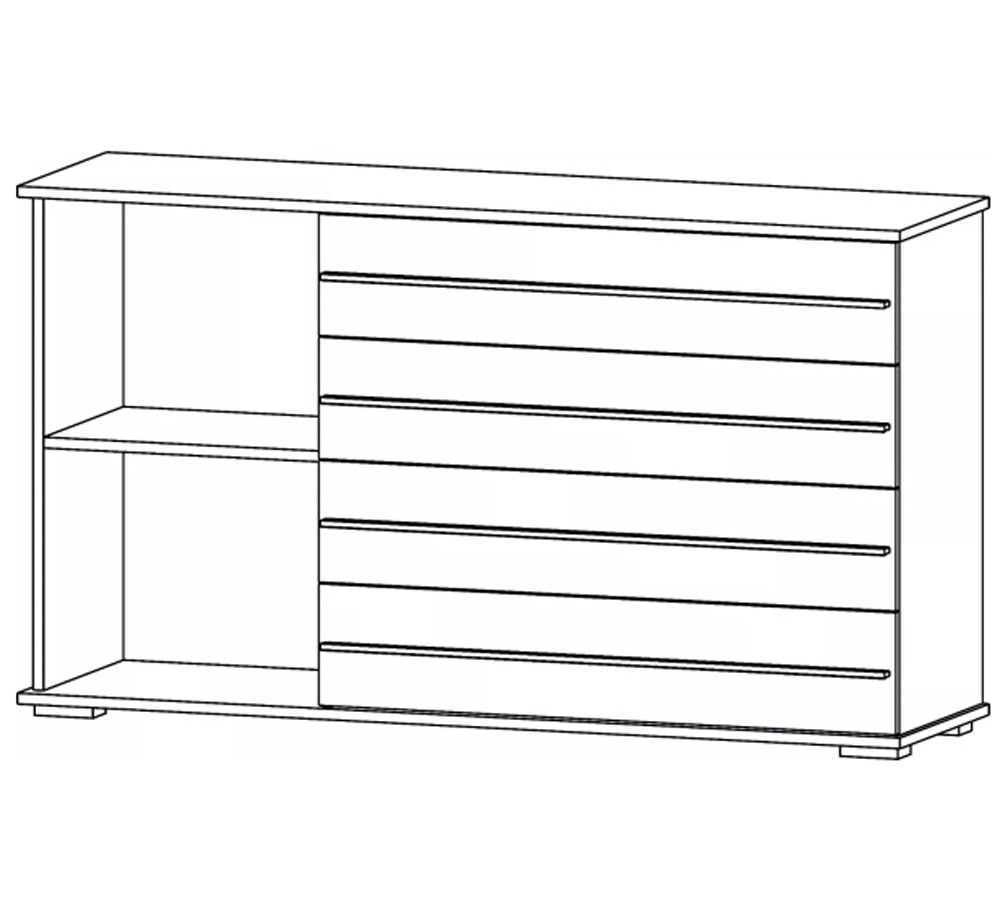 Марракеш Комод 1 створка 4 ящика