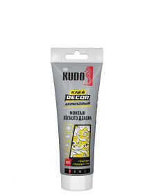 Клей Акриловый Kudo Decor KBT 311 200мл Белый для Монтажа Лёгкого Декора / Кудо.