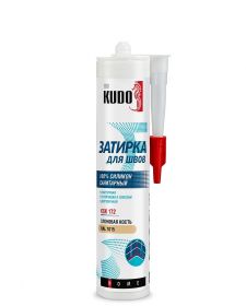 Герметик-Затирка Kudo Home KSK-177 280мл Золотой, Силиконовый, Санитарный для Швов / Кудо.