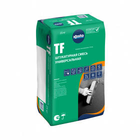 Смесь Kesto TF 25кг Серая, Универсальная, Штукатурная на Цементной Основе / Кесто.