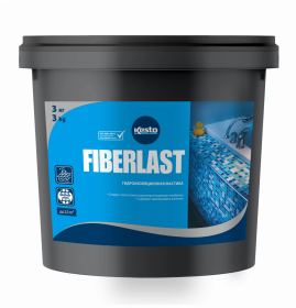 Мастика Гидроизоляционная Kesto Fiberlast 3кг Сиреневая для Полов и Стен / Кесто.