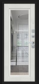 Входная Дверь Bravo Форм/BChrome Almon/Bianco Melinga 860x2050мм Левое Открывание / Браво.