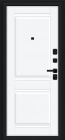 Входная Дверь Bravo Некст МФ/SBlack Букле Черное/White Silk 860x2050мм Левое Открывание / Браво.