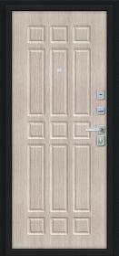 Входная Дверь Bravo Мило МФ/BChrome Букле Черное/Cappuccino Melinga 860x2050, 960x2050мм / Браво.