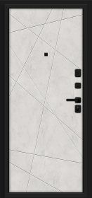 Входная Дверь Bravo Граффити-5/SBlack Slate Art/Look Art 960x2050мм Правое Открывание / Браво.