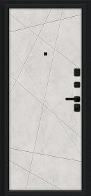 Входная Дверь Bravo Граффити-5/SBlack Букле Черное/Look ArtArt 860x2050мм Левое Открывание / Браво.