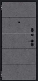 Входная Дверь Bravo Граффити-1 Инсайд/SBlack Букле Черное/Slate Art 860x2050, 960x2050мм / Браво.