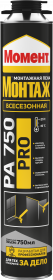 Пена Монтажная Момент Монтаж Профессиональная Всесезонная 0.75кг Прекрасная Адгезия ко Многим Материалам.