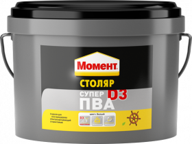 Клей Момент Столяр Супер ПВА D3 2кг Водостойкий для Склеивания Дерева и Других Материалов.
