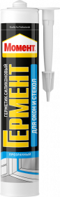 Герметик Силиконовый Момент Гермент 0.28кг для Окон и Стекол.