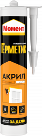 Герметик Акриловый Момент Универсальный Морозостойкий 0.42кг для Герметизации и Заполнения Швов и Стыков.