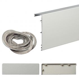 Планка Маскировочная Bravo Серебро для Системы Herkules Glass / Браво.