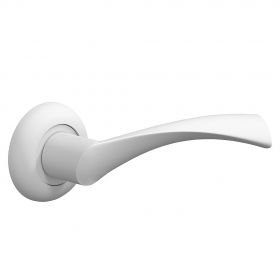 Ручка Дверная Bravo A-423 W Белая Для Межкомнатных Дверей / Браво.