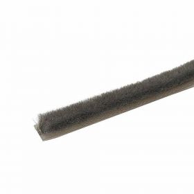 Уплотнитель Щеточный Bravo 4Р 7*6 Темно-Серый для Складных Дверей / Браво.