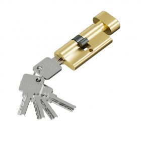 Цилиндр Симметричный Bravo FAB-6.3S 56(28/28) SGold для Межкомнатных Дверей / Браво.