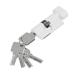 Цилиндр Симметричный Bravo FAB-6.3S 56(28/28) SWhite для Межкомнатных Дверей / Браво.