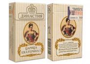 Сигареты - Екатерина 1. Династия. Прокопьевская табачная фабрика. Редкая серия. Оригинал verified