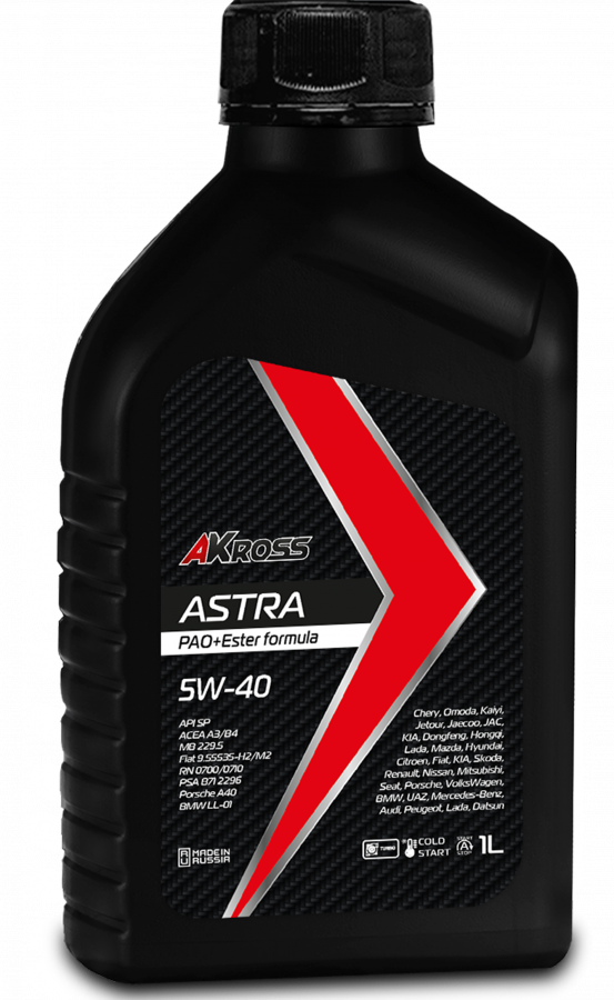 AKross Astra 5W-40 SP A3/B4 1л