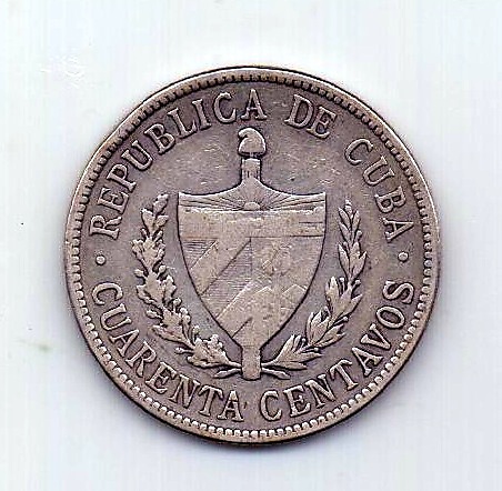 40 сентаво 1920 Куба Редкий год