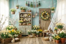 Фон стена "Easter wall №30"