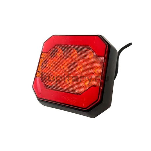 Универсальный задний фонарь квадратный габариты стоп на прицеп, фуру и грузовик 10-30В ZD1694