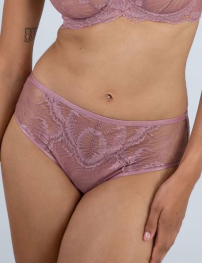 Трусы женские слипы ALLES Essenza Roza, кружево, розовый