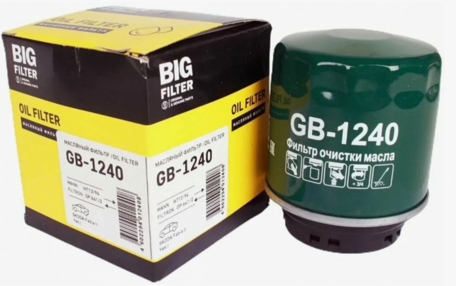 Фильтр масляный BIG Filter GB-1240