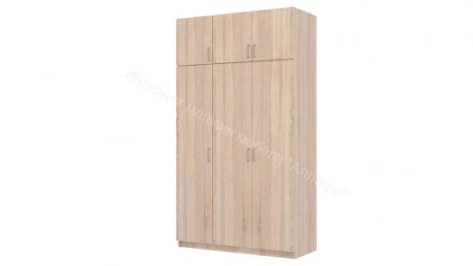 Шкаф 3-х дверный Флагман 2 с антресолью Дуб сонома
