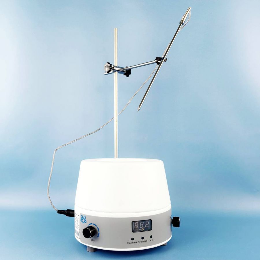 Колбонагреватель с магнитной мешалкой Labdevices-250DS на 250 мл, с цифровым дисплеем и внешним датчиком температуры