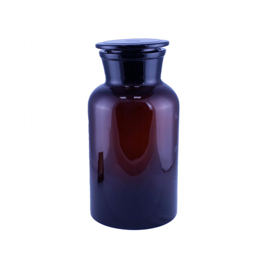 Склянка (штанглас) Labdevices, 5000 мл, темное стекло, с притёртой пробкой, широкое горло