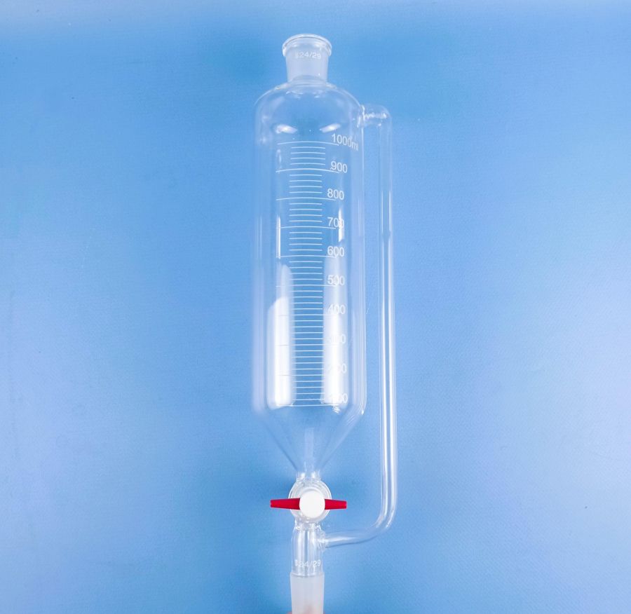 Воронка капельная цилиндрическая Labdevices ВД-2-1000, 1000 мл, с компенсатором давления, шлиф 29/32