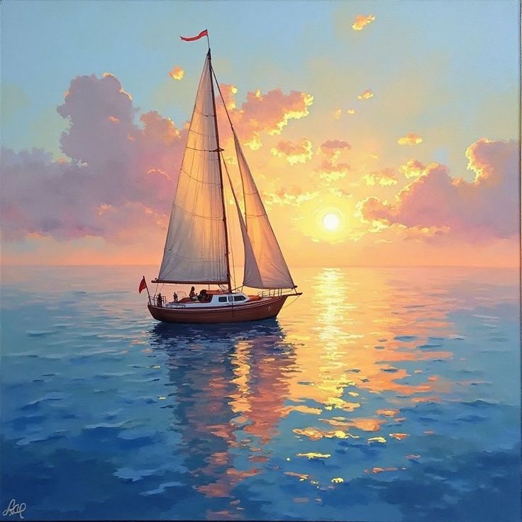 картина "Байкальский рассвет"