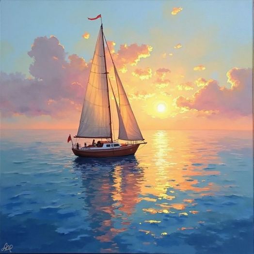 картина "Байкальский рассвет"