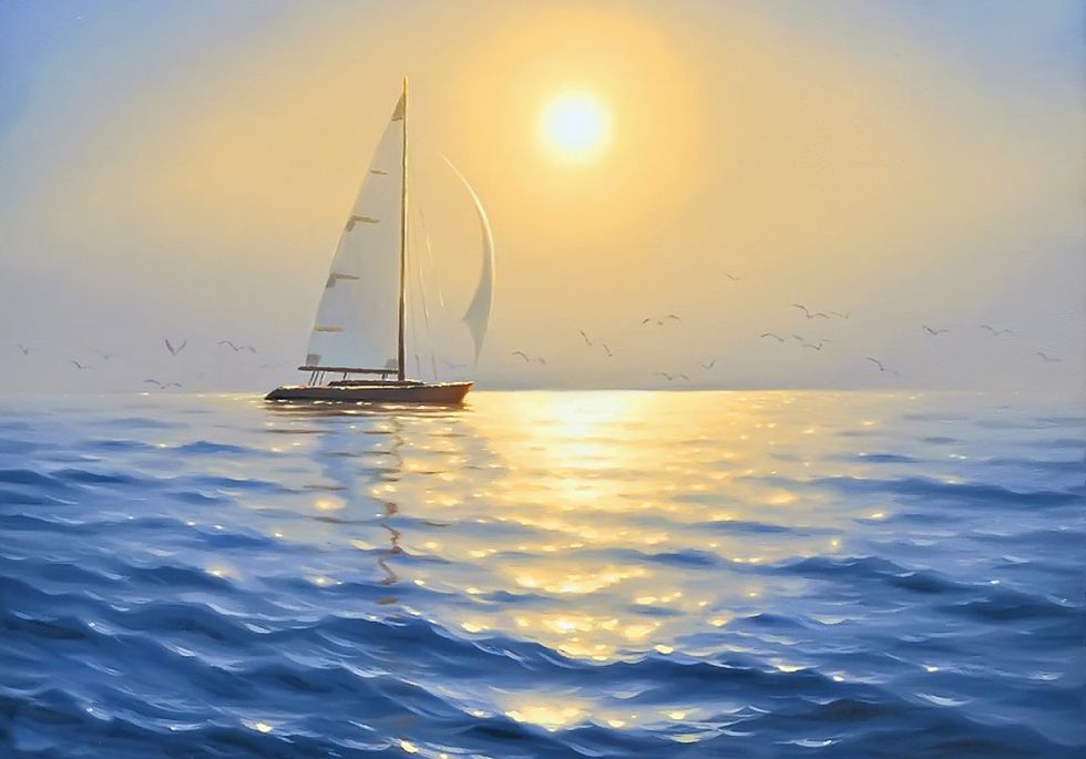 картина "Байкальский рассвет"