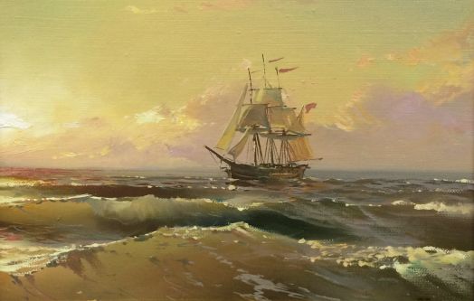 картина "Байкальский рассвет"