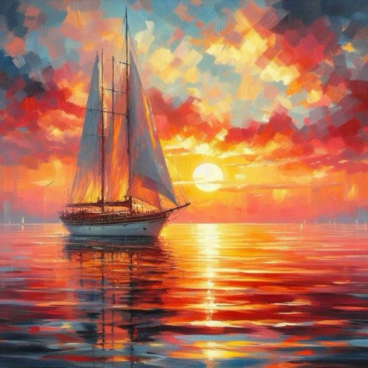 картина "Байкальский закат"