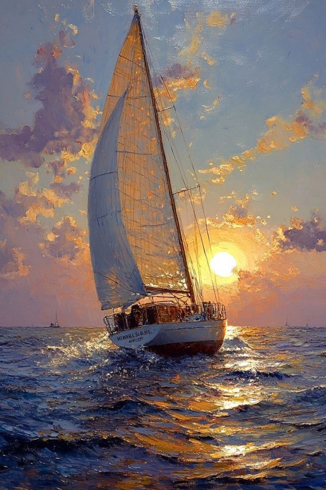 картина "Байкальский закат"