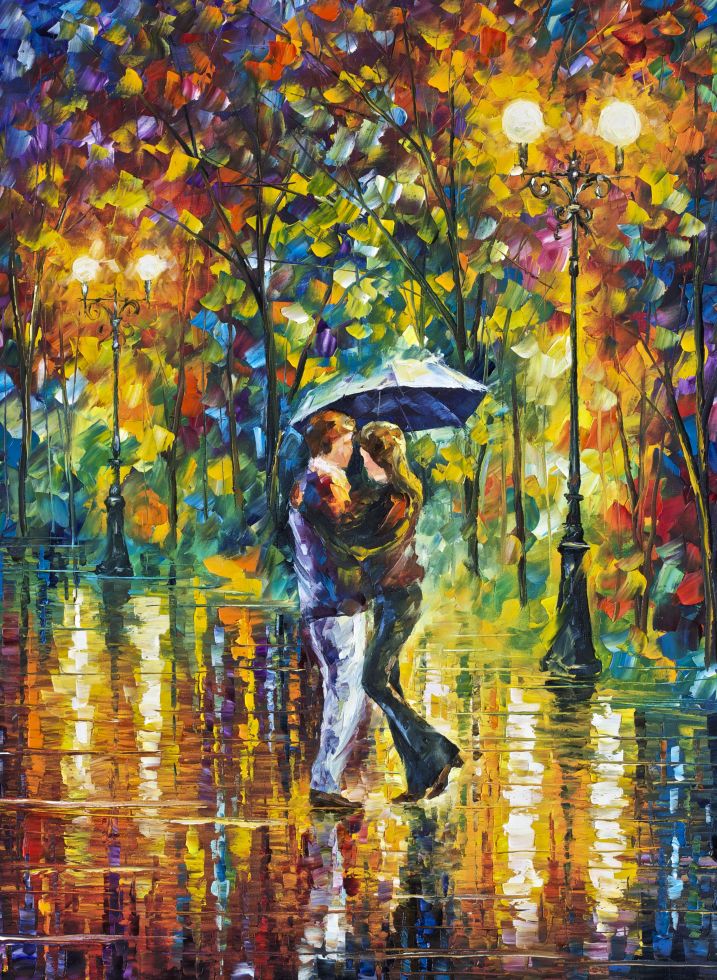 картина "Двое под дождём"