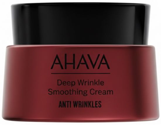 Баночка крема Ahava серии Apple of Sodom для восстановления упругости кожи