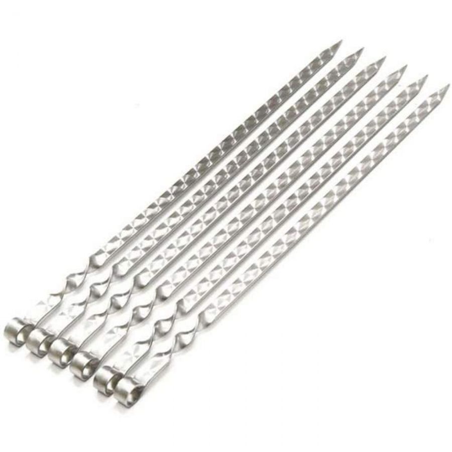 Шампура для люля-кебаб из пищевой нержавеющей стали 550х20х3 мм